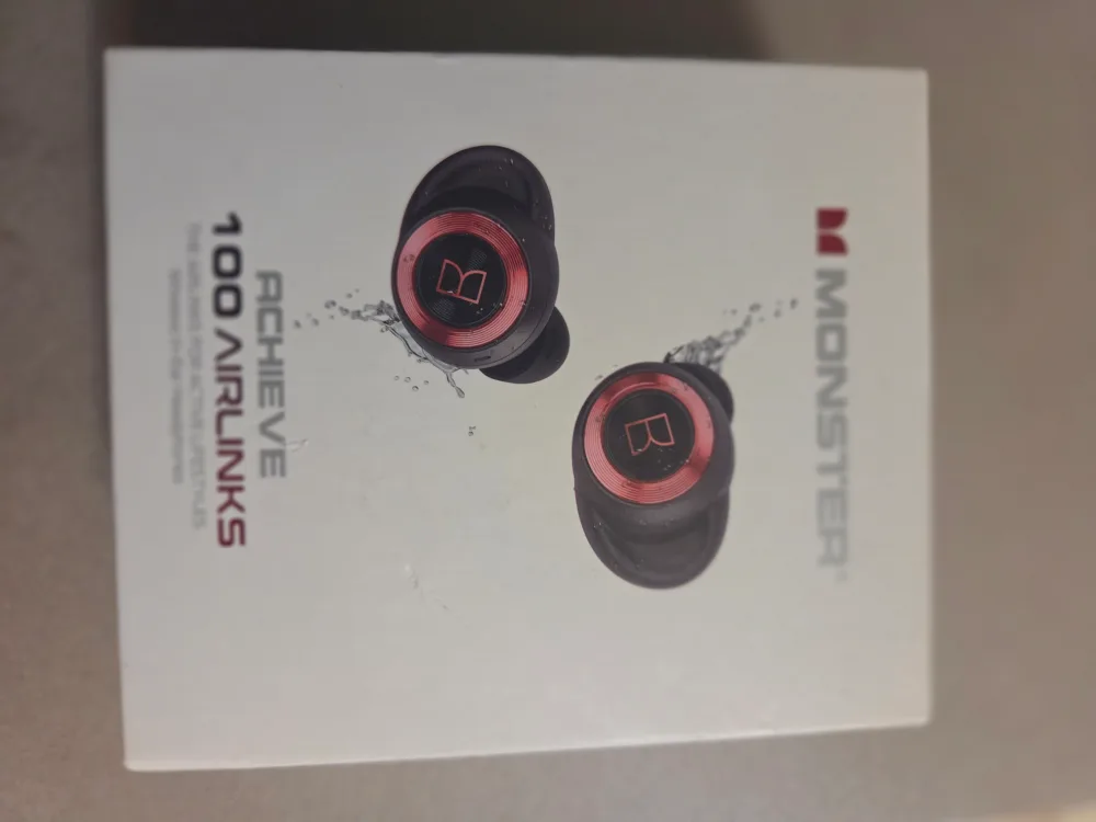 Monster Achieve 100 Airlinks Wireless Headphones - Black/Red image indicator(5)