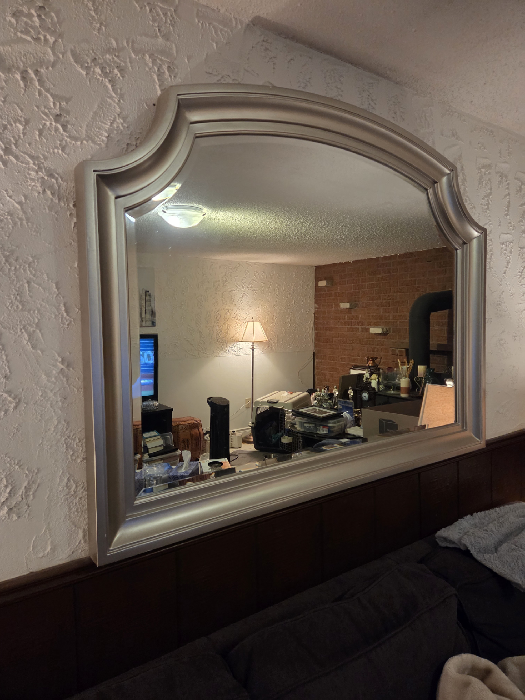 Silver Framed Wall Mirror