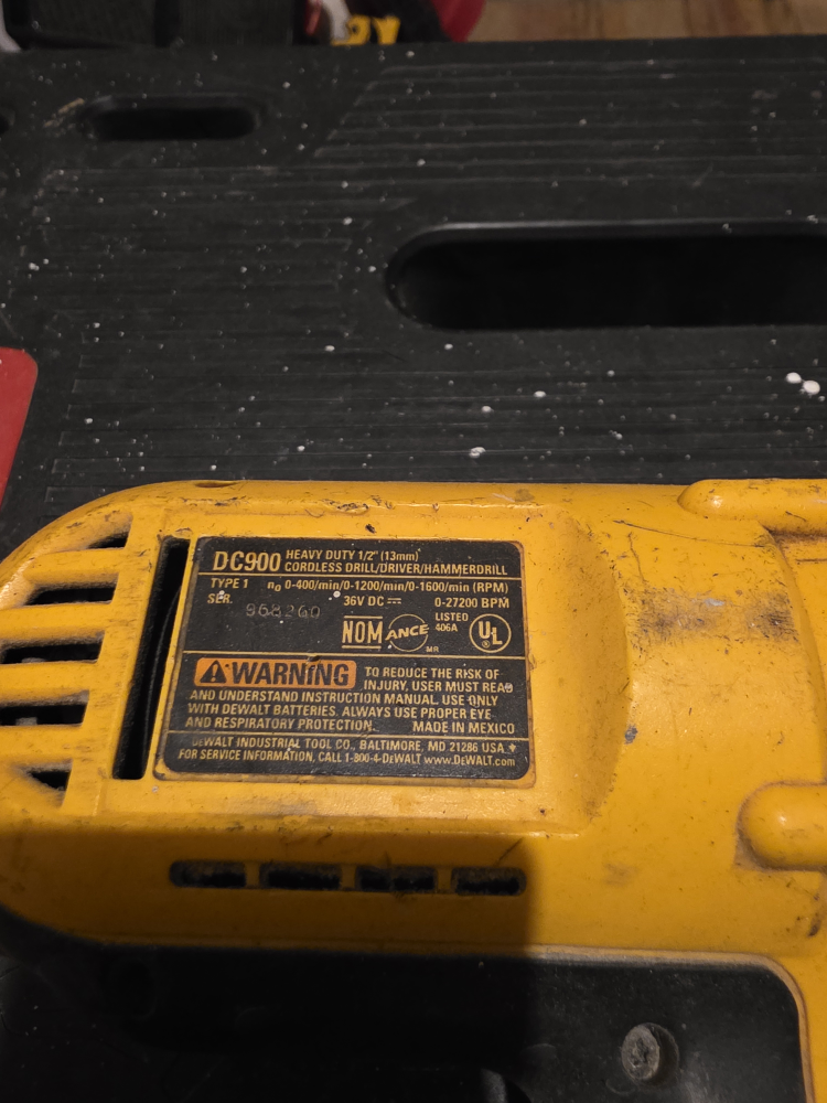 DeWalt DC900 Heavy Duty Cordless Drill - photo 3