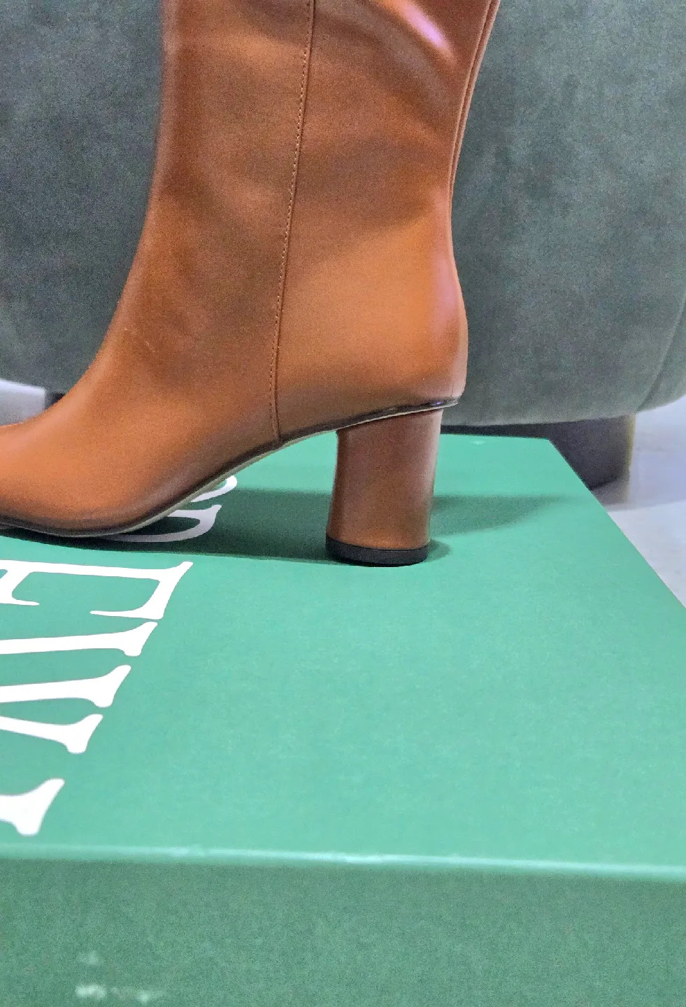 J.Crew Brown Leather Knee High Boots image indicator(4)