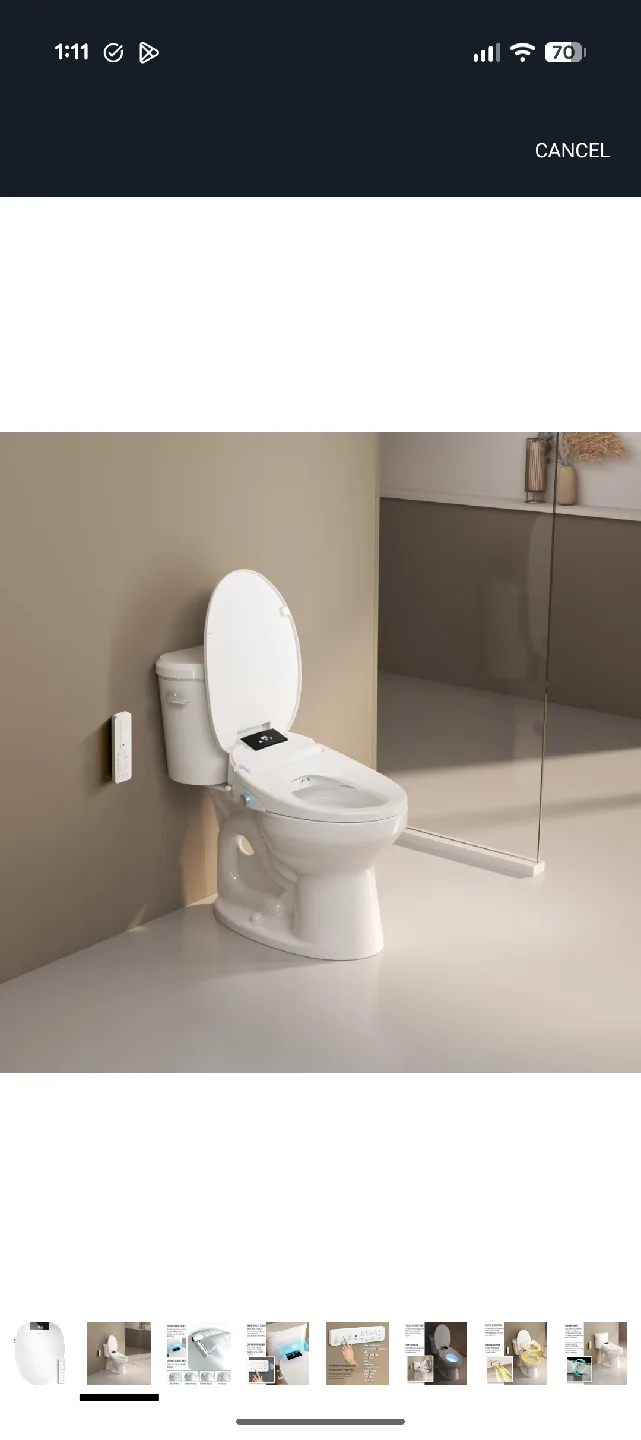 WLJBDET Smart Bidet Toilet Seat