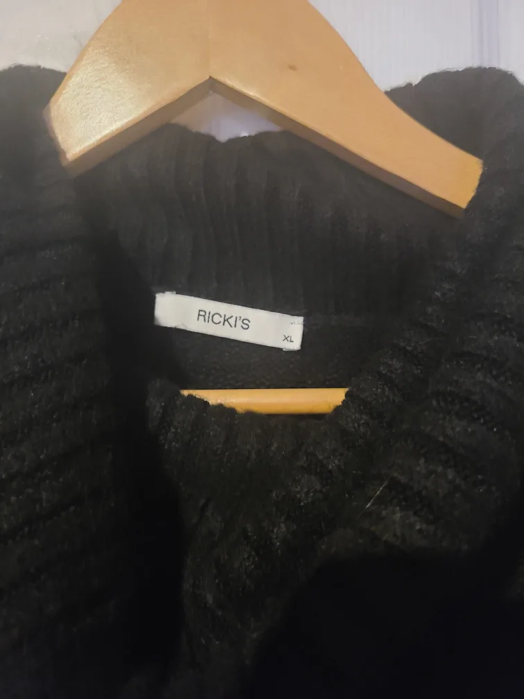 Ricki's Black Knit Sweater Dress - Size XL image indicator(2)