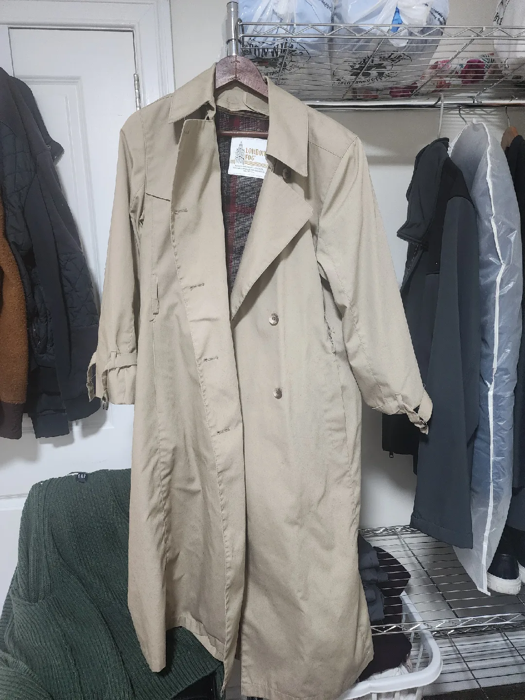 London Fog Tan Trench Coat image indicator(3)