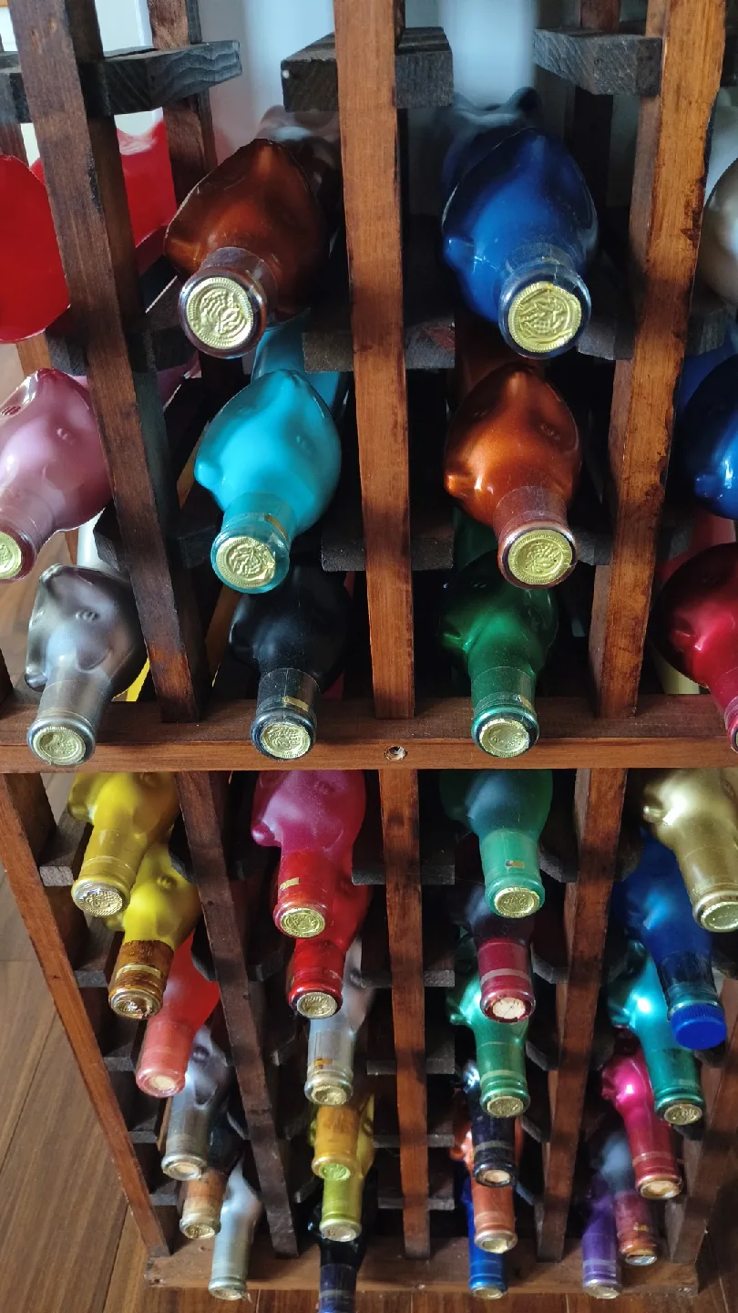 Colorful Cat Wine Bottle Collection image indicator(2)