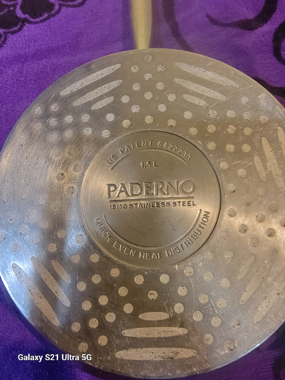 Paderno 1.5L Stainless Steel Saucepan