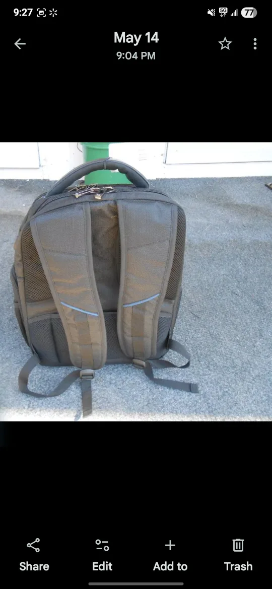 Kenneth Cole Reaction Black Backpack image indicator(2)