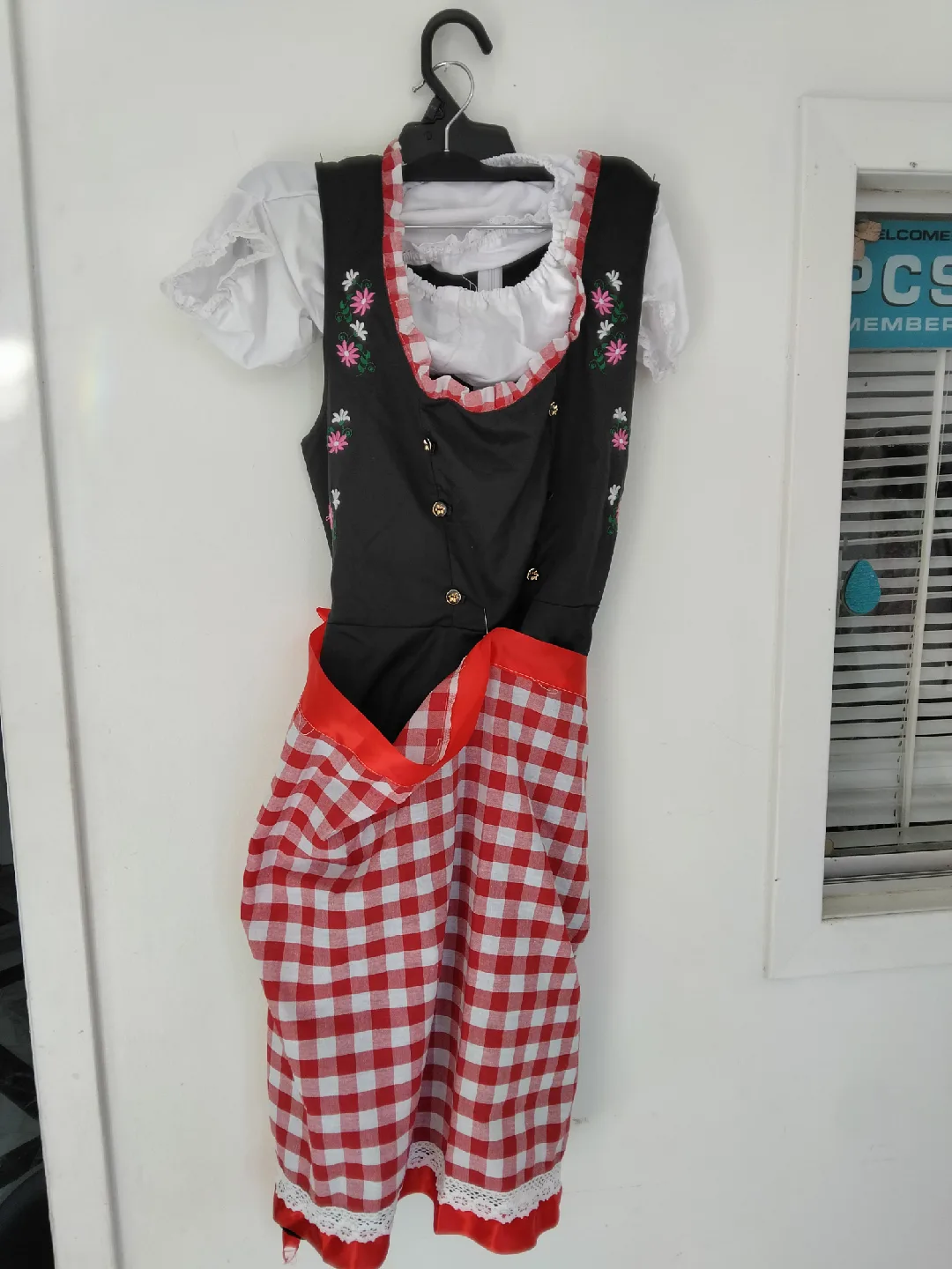 Dirndl Dress, Red & White Gingham image indicator(2)