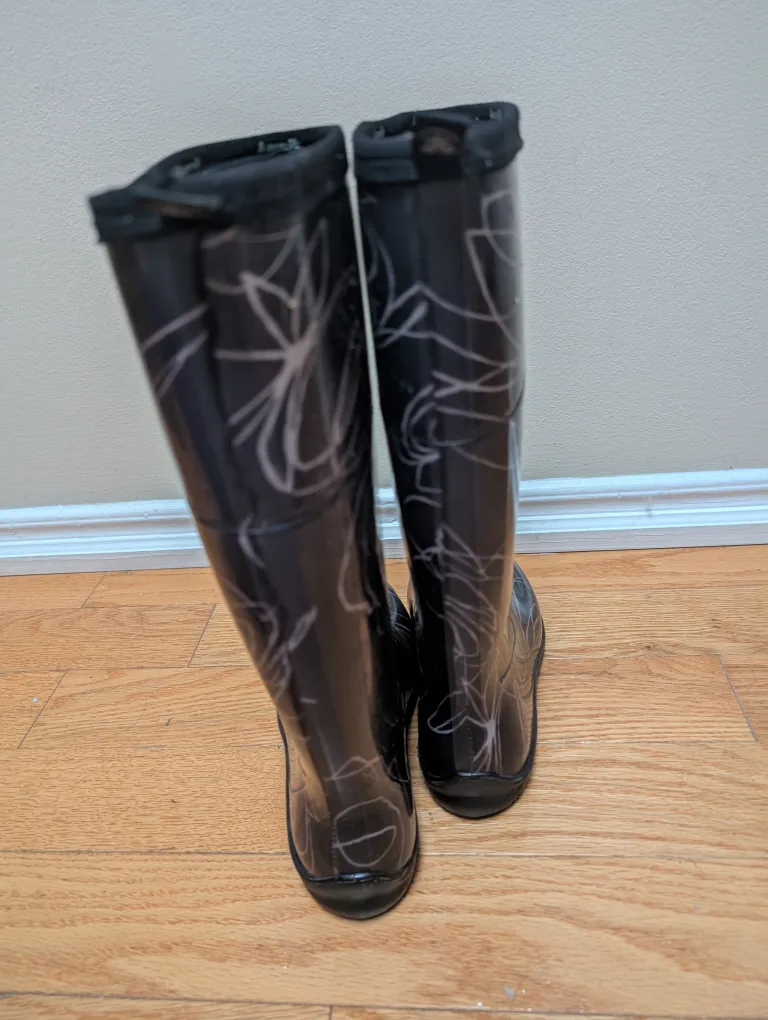 Kamik Rain Boots - Floral Design 🧡 image indicator(2)