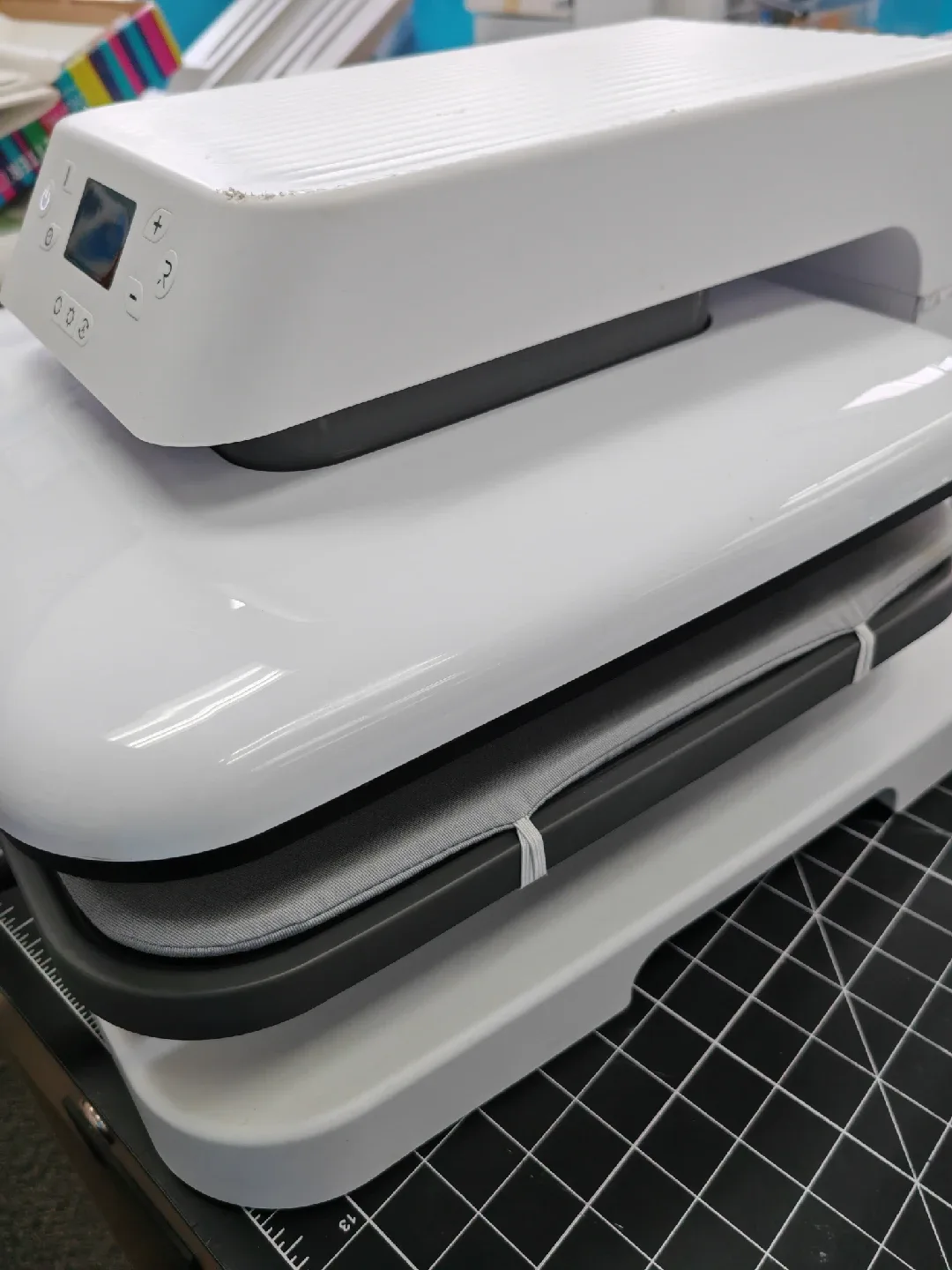 HTVRONT  Auto Heat Press - White 15"x15" image indicator(4)