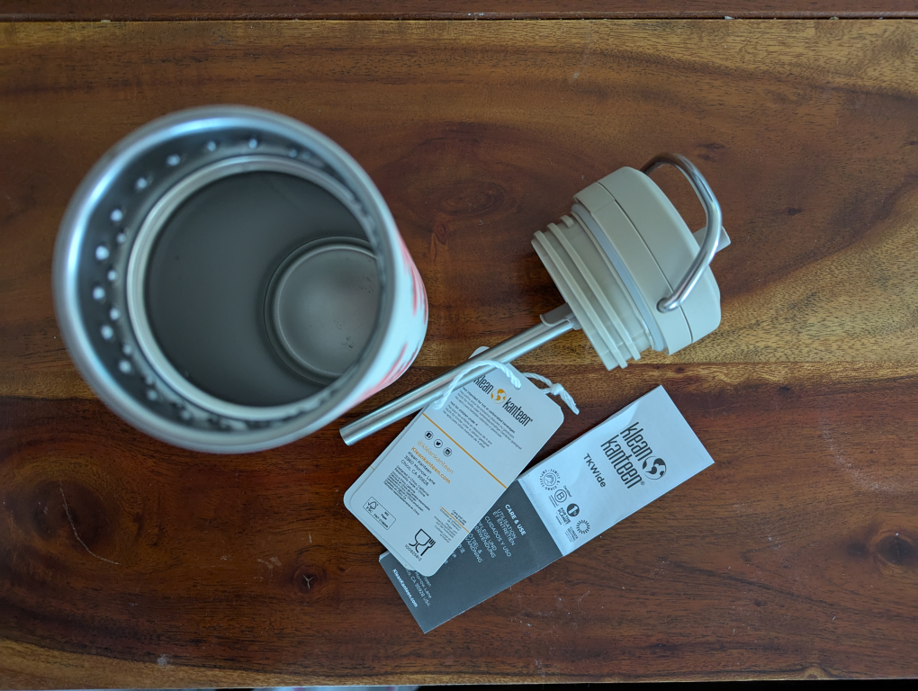 Unused Klean Kanteen Kid Classic Straw 12oz - Strawberries - photo 3