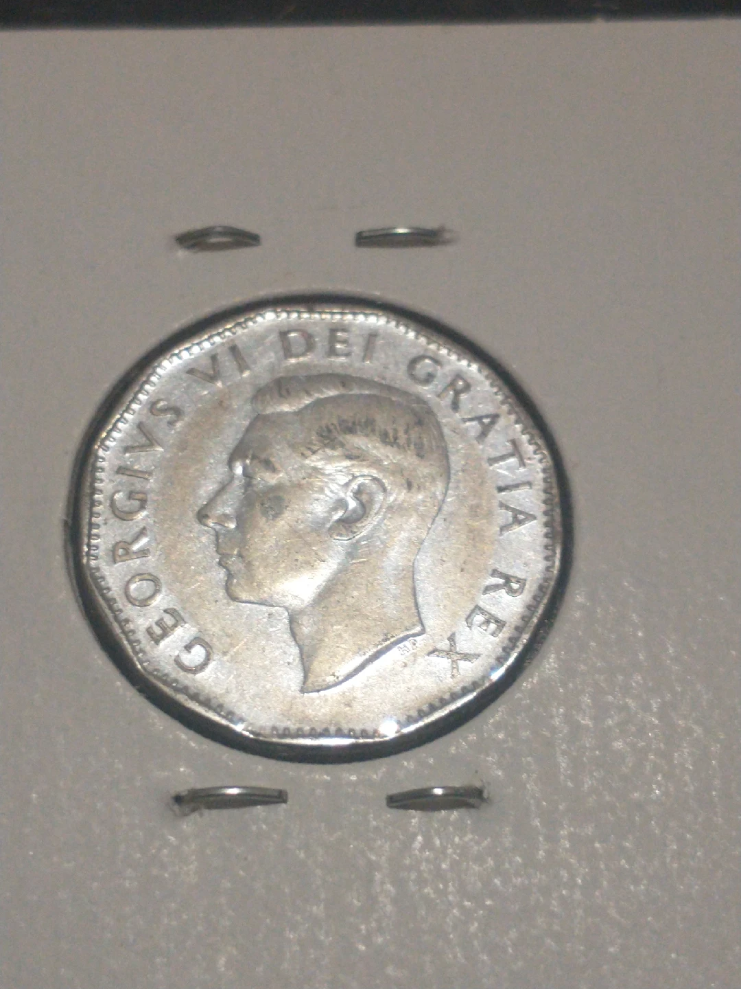 Nice! 1952 Canada George VI steel nickel KM #42a - photo 2