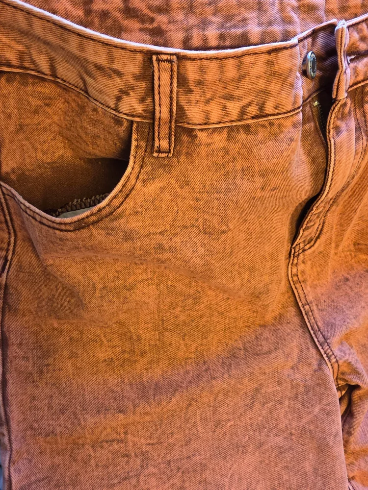 XXL Pink/Orange Acid Wash Jeans - Excellent Condition! image indicator(3)