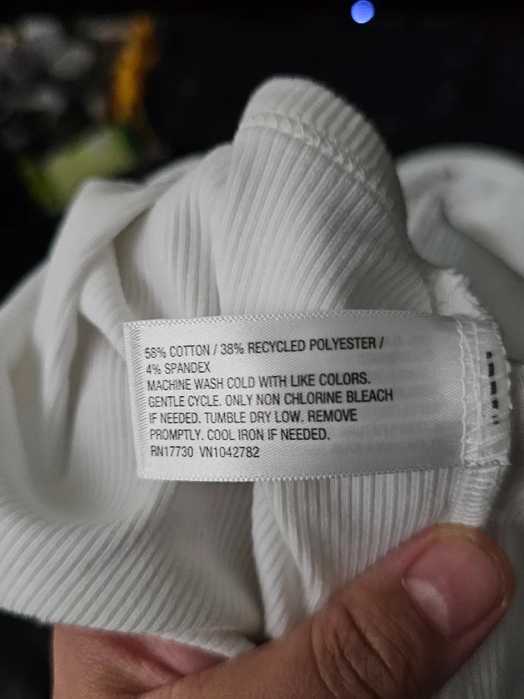 Free Wild Fable White Ribbed Tank Top - Size S image indicator(2)