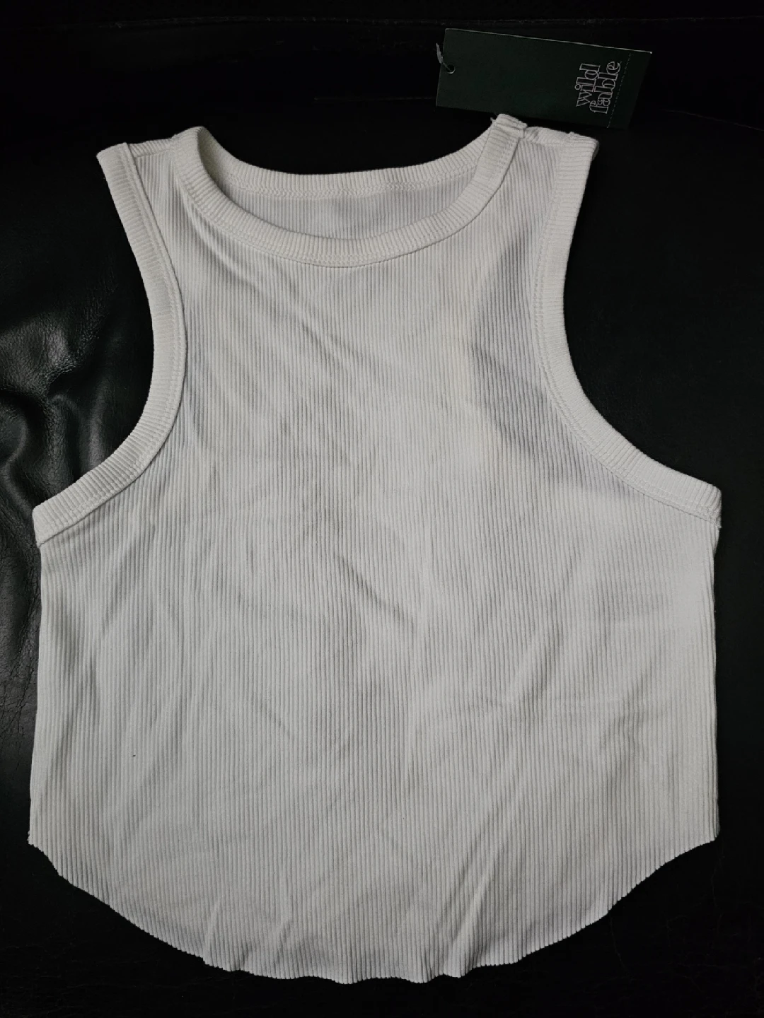 Free Wild Fable White Ribbed Tank Top - Size S - photo 3