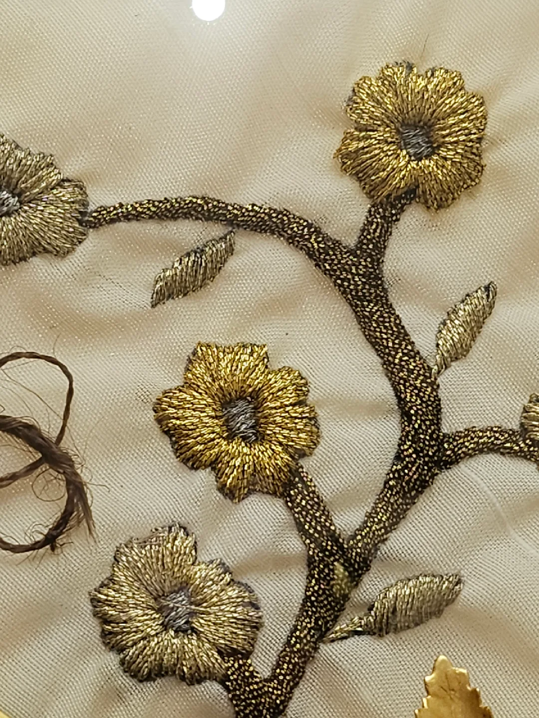 vintage Victorian mourning hair art piece image indicator(4)