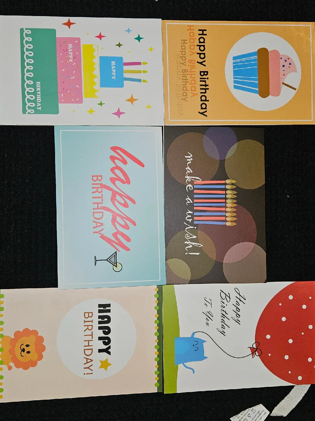 Unopened Box of 56 Birthday Cards - 8 Assorted Designs image indicator(8)
