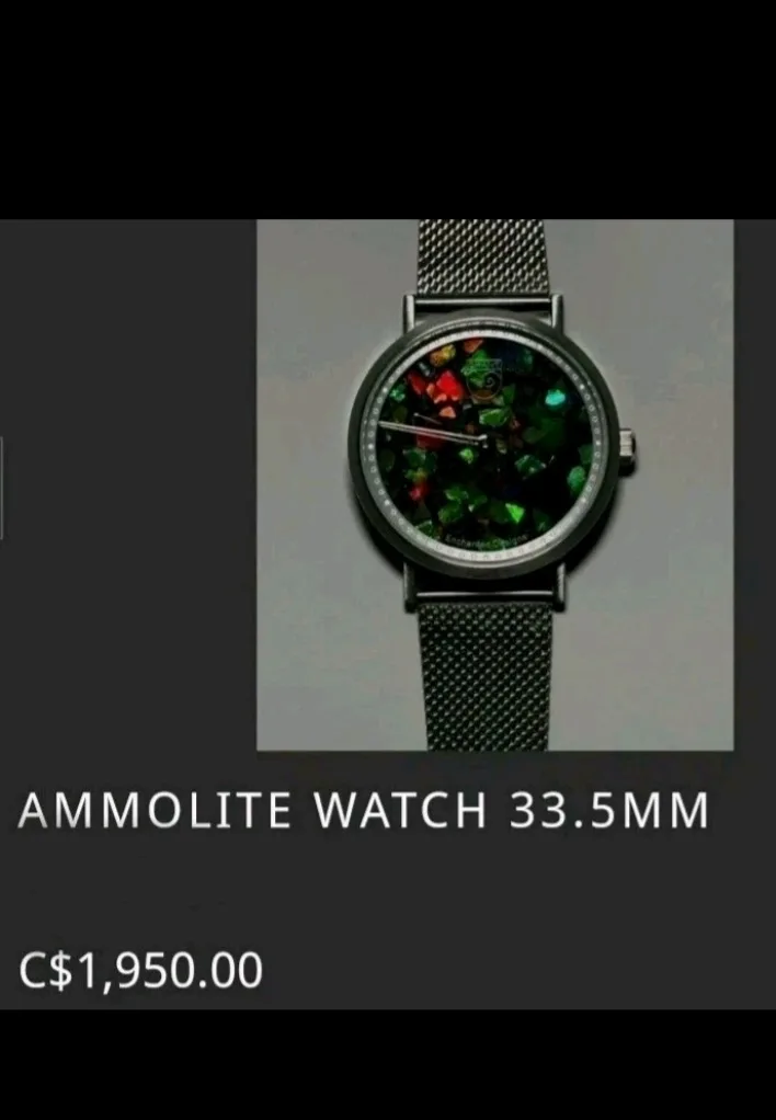 Ammolite Watch 33.5mm thumbnail