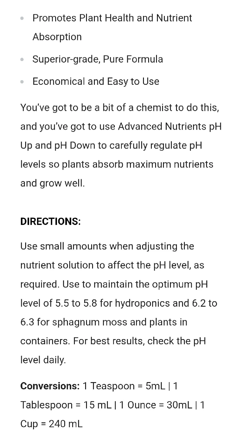 Advanced Nutrients pH Up & pH Down - photo 2