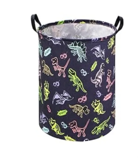 Dinosaur Print Laundry Basket thumbnail