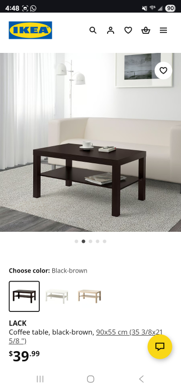 IKEA Lack Coffee Table - Black-Brown - photo 2