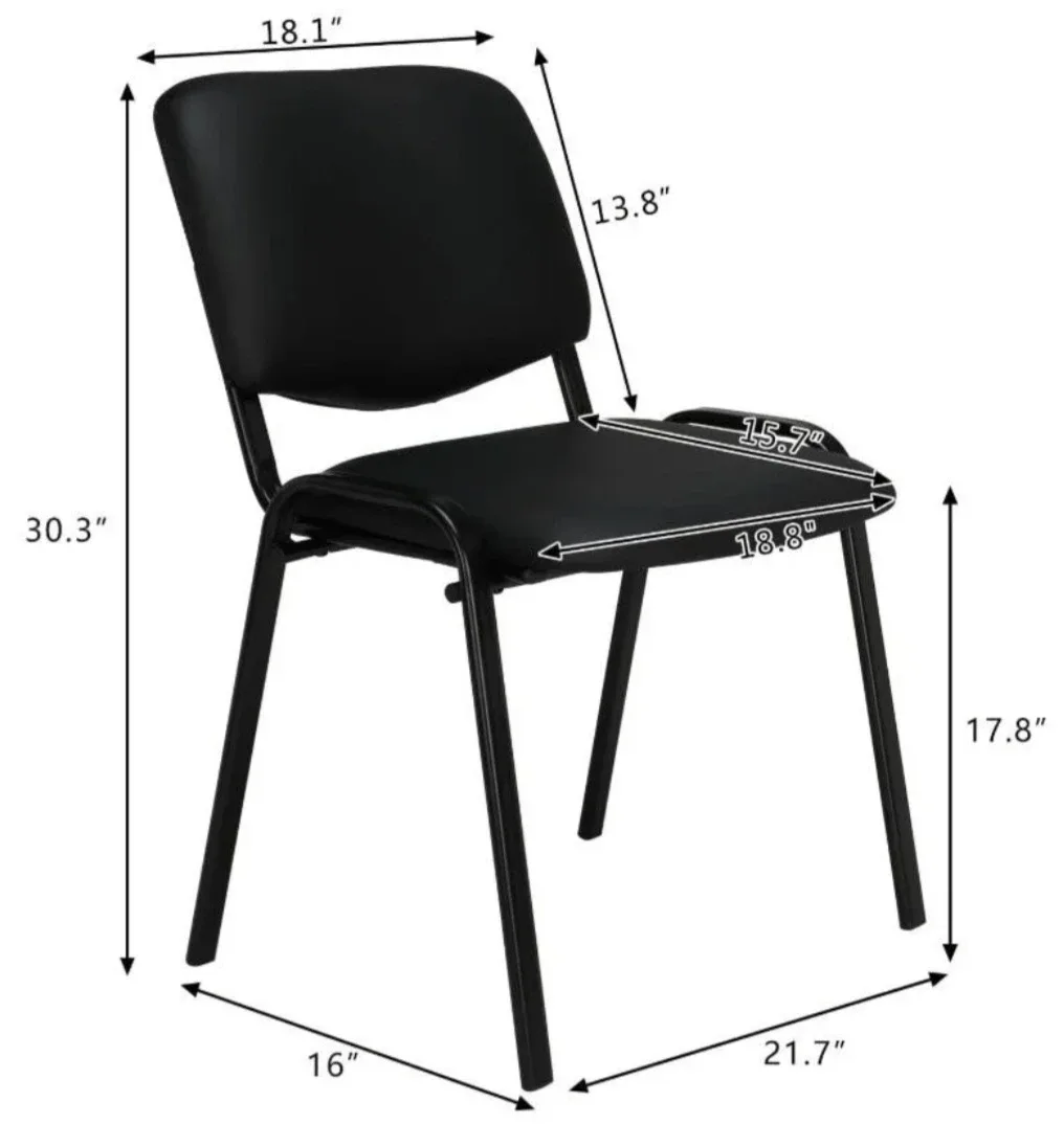 Black Office/Meeting Room Chairs - Set of 5 image indicator(4)