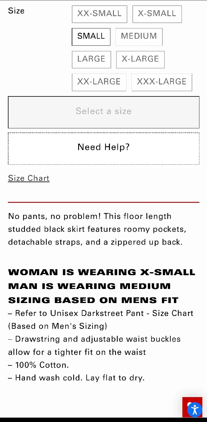 Tripp NYC Strength Skirt - Black, Size XXL image indicator(7)