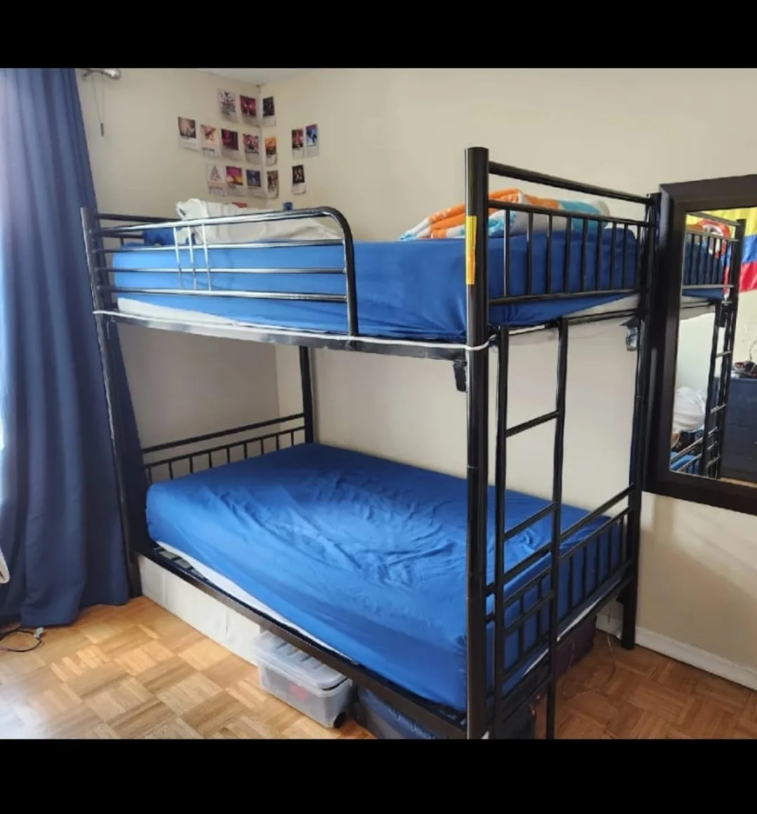 Black Metal Bunk Bed Frame