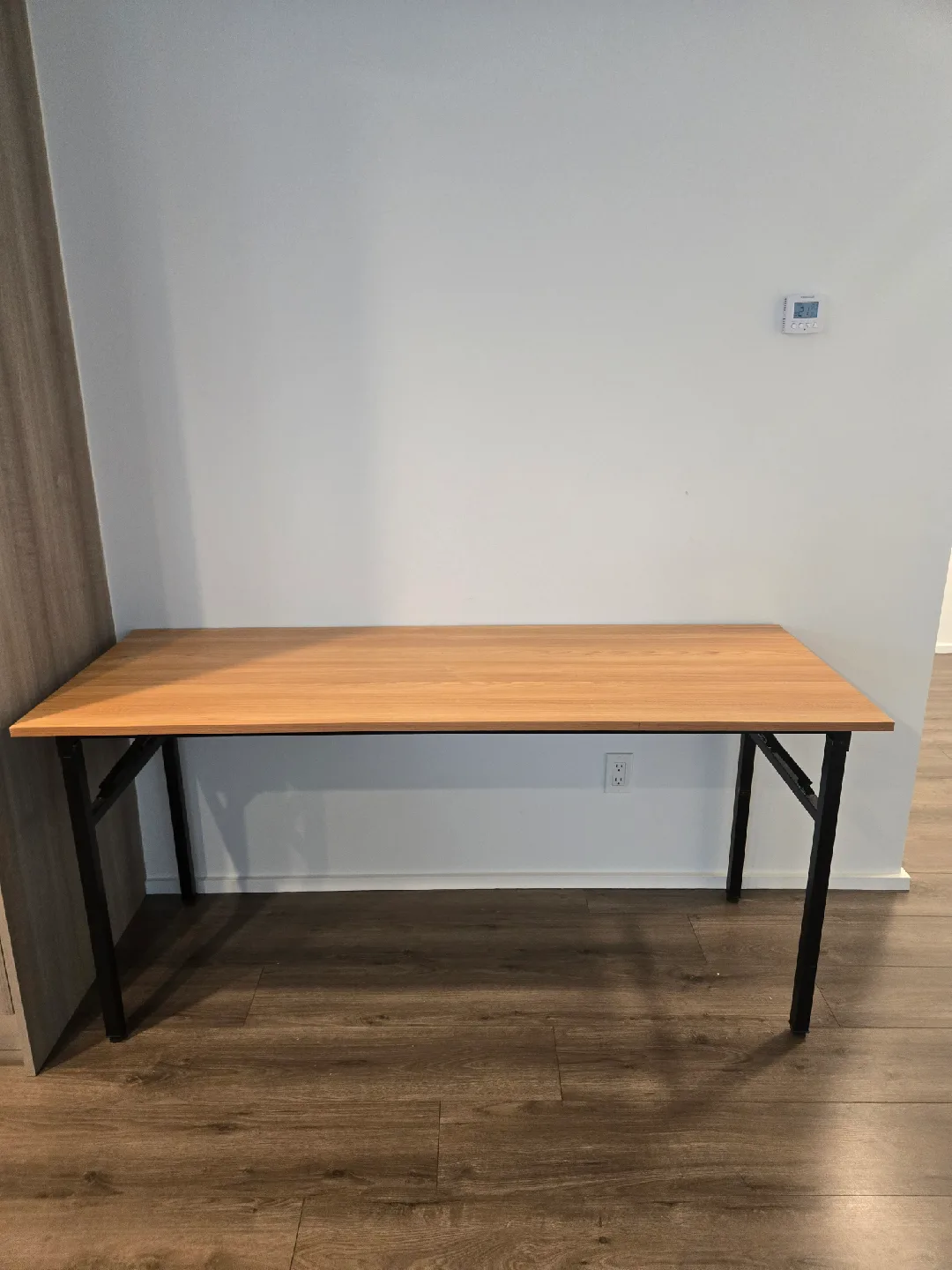 Wood and Black Metal Desk image indicator(2)