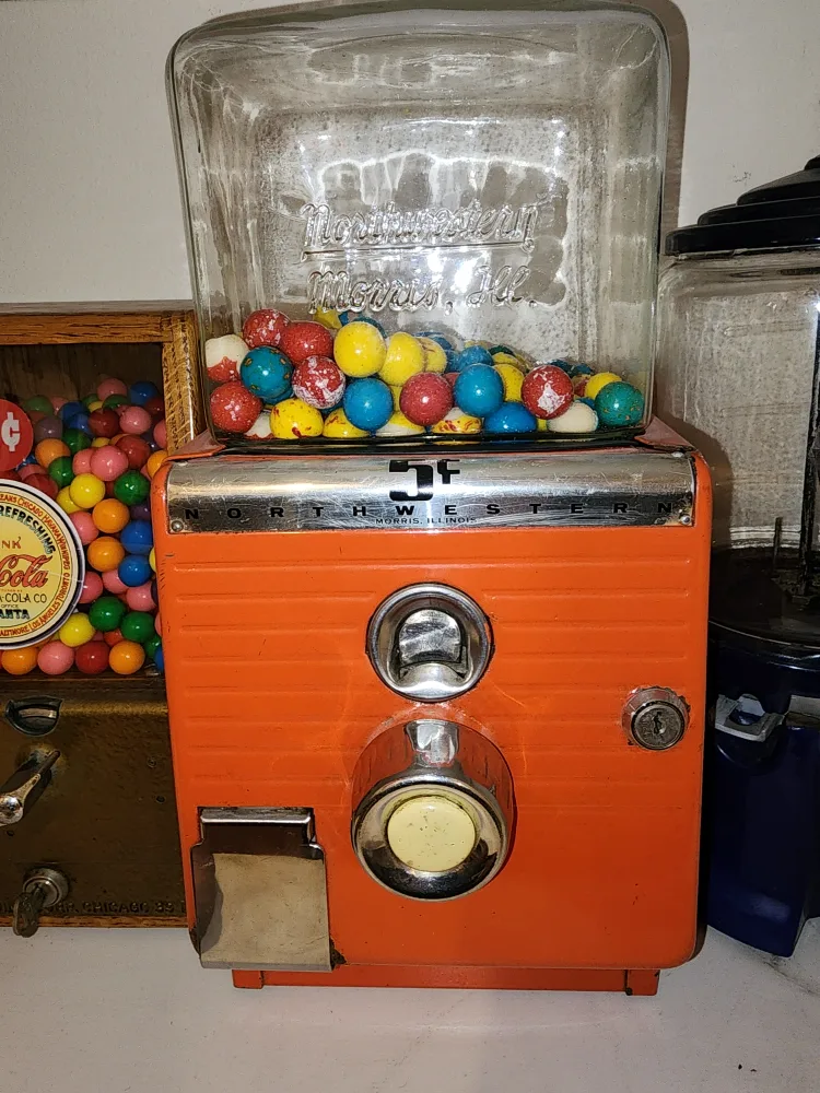 Antique gumball peanut machines image indicator(3)