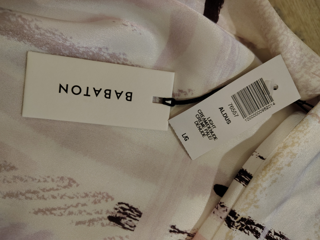 Babaton silky Shirt - Light Creme - Size L - photo 3
