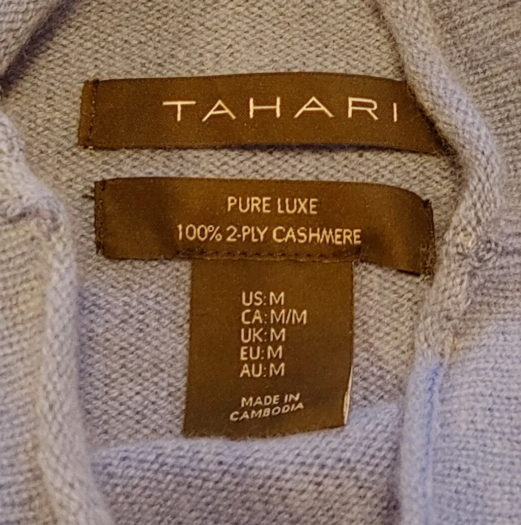 Tahari Pure Luxe Cashmere Sweater - Size M image indicator(5)