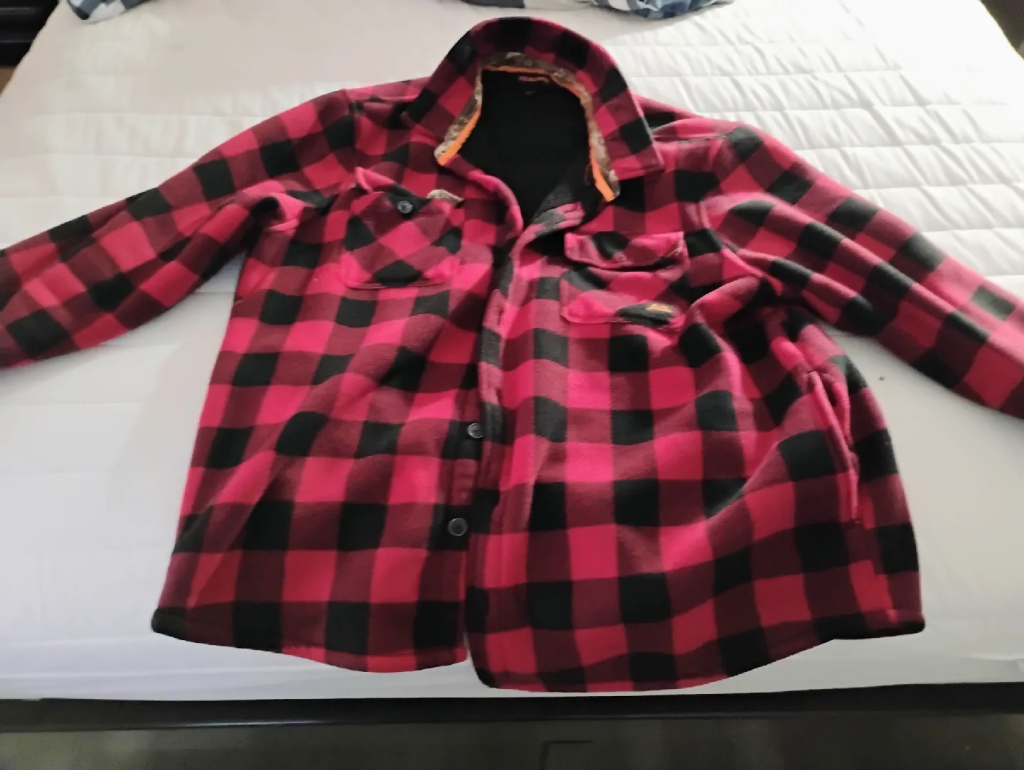 Realtree Red/Black Plaid Fleece Shirt image indicator(2)