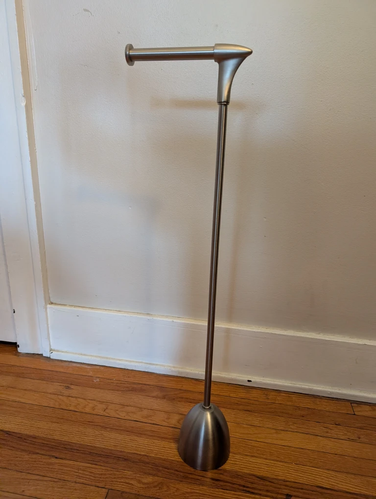 Freestanding Toilet Paper Holder - Silver