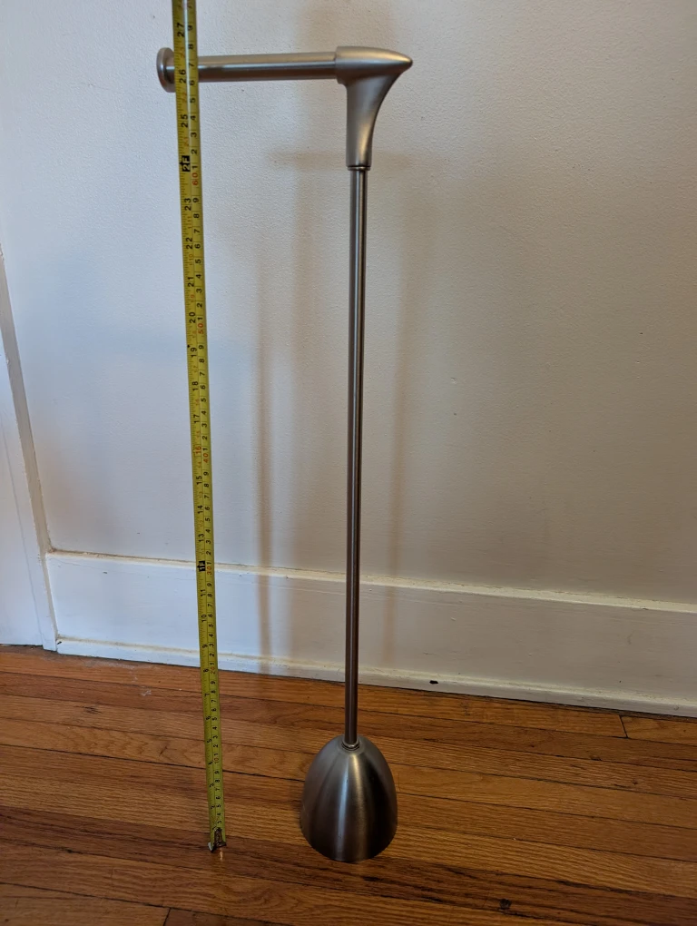 Freestanding Toilet Paper Holder - Silver - photo 2