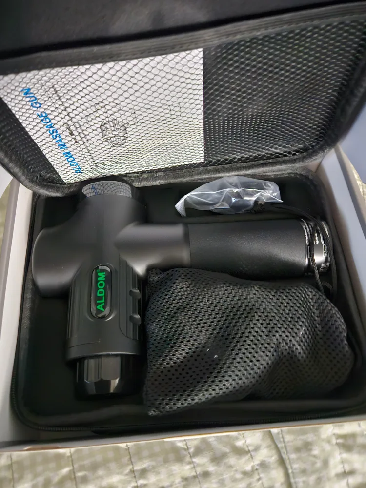 New Aldom Massage Gun with 8 Heads image indicator(3)