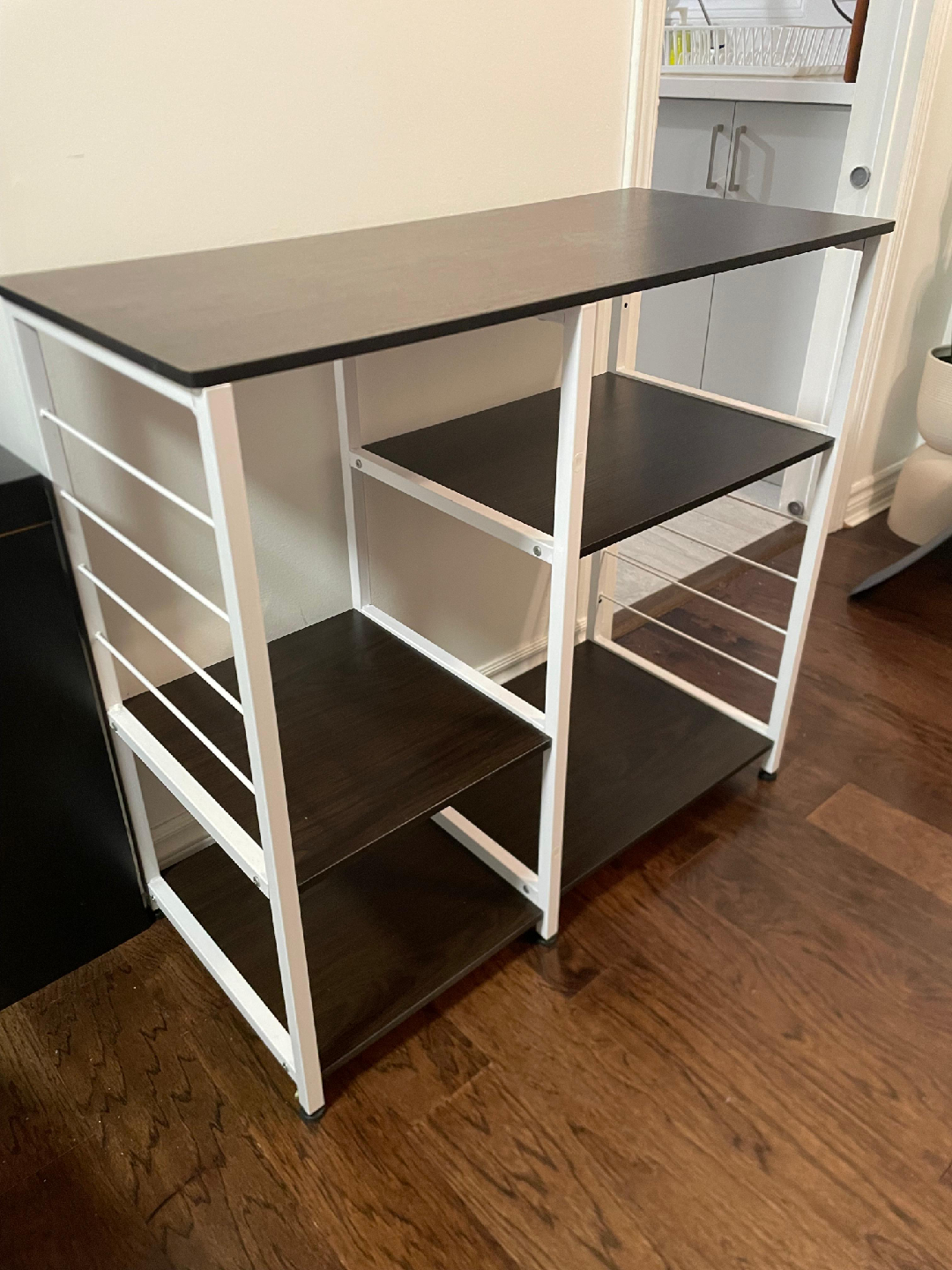 Brown & White Shelf Unit