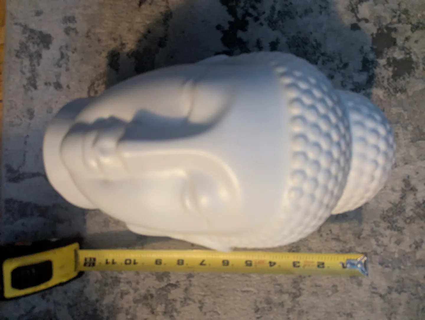 White Buddha Head wall Decor thumbnail