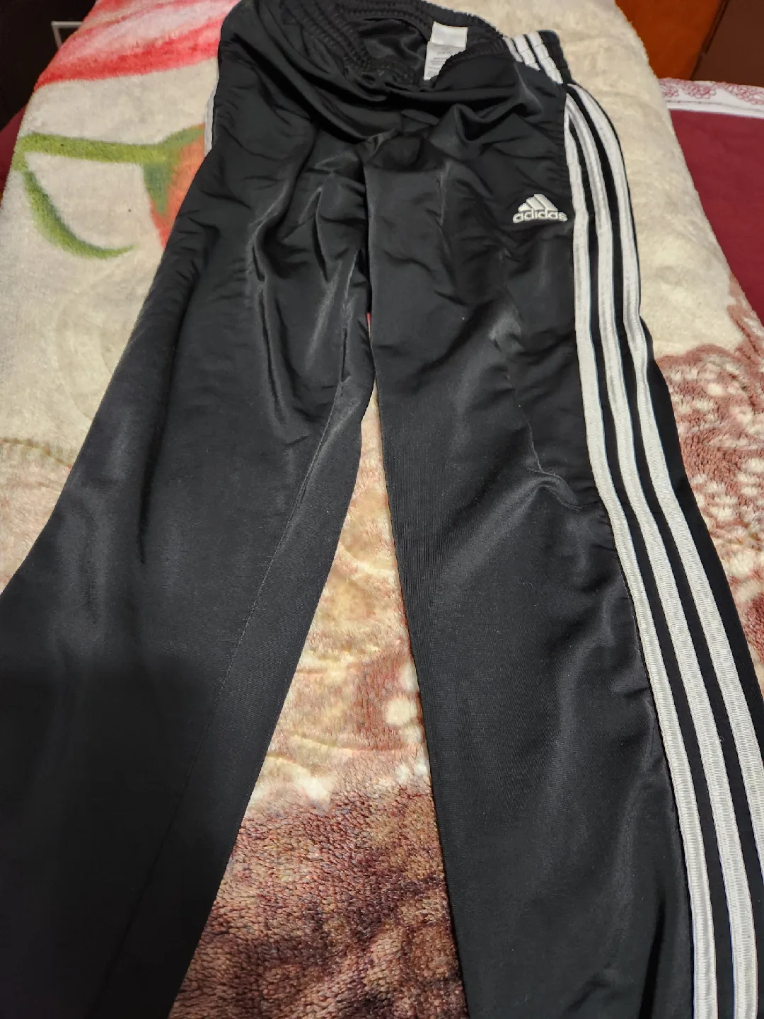 Adidas Black Track Pants Size L/G (14/16) thumbnail