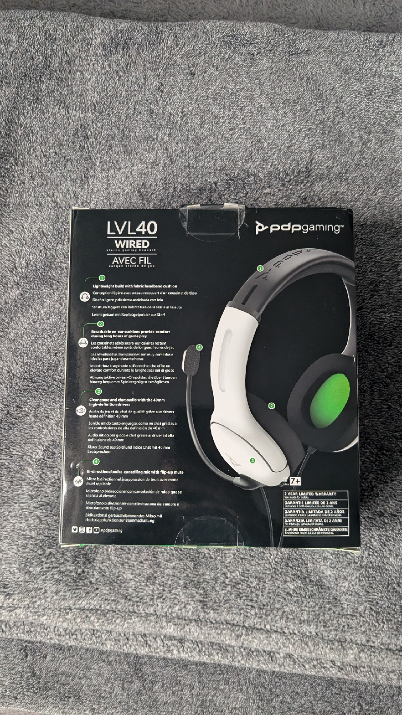 PDP Gaming LVL40 Wired Stereo Headset for Xbox - photo 3