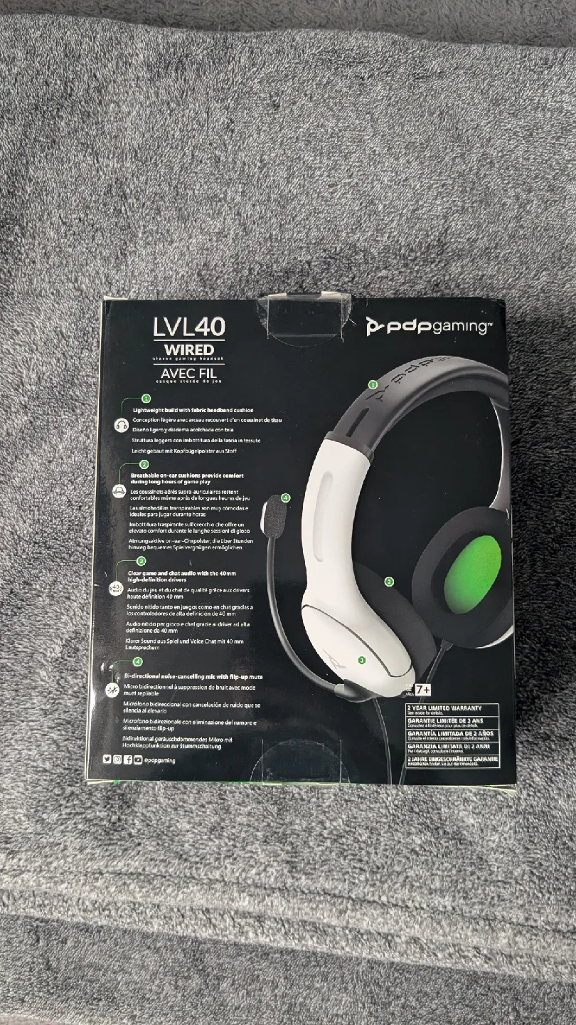 PDP Gaming LVL40 Wired Stereo Headset for Xbox image indicator(3)