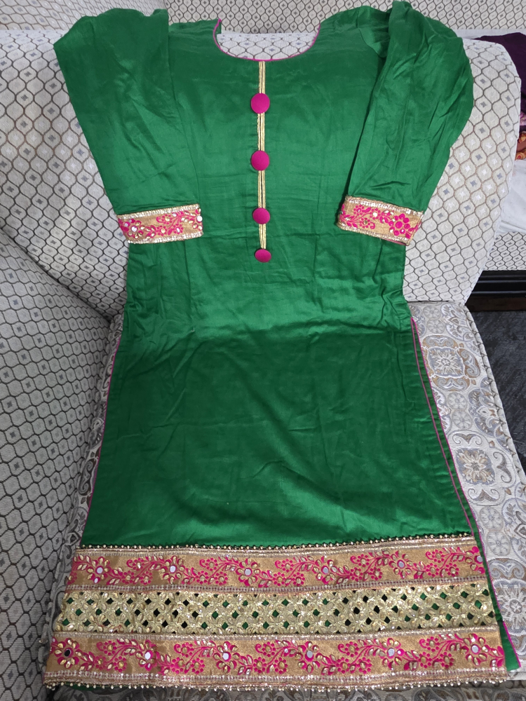 Green Embroidered Salwar Kameez Suit - photo 3