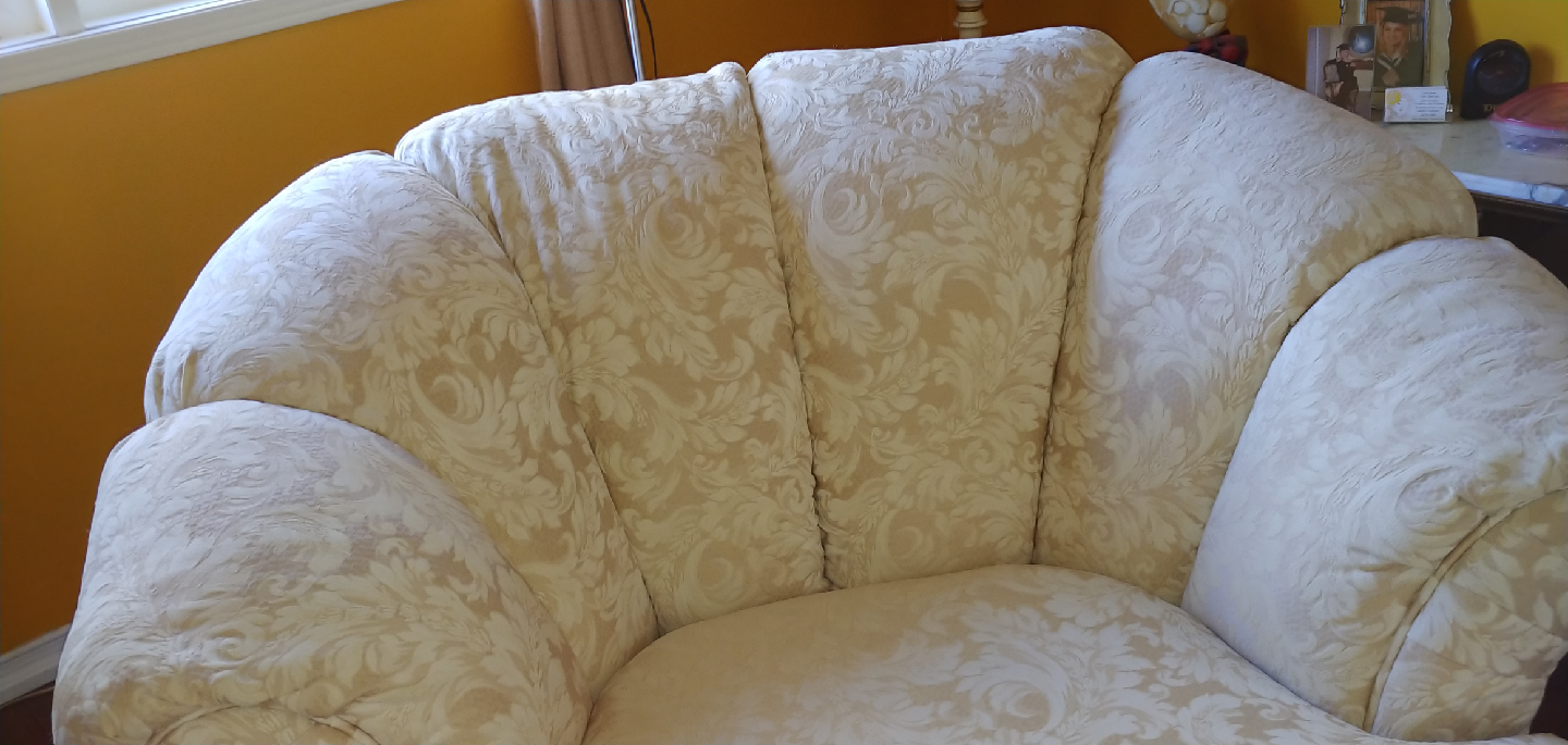 Pair of Cream Flora Accent Chair