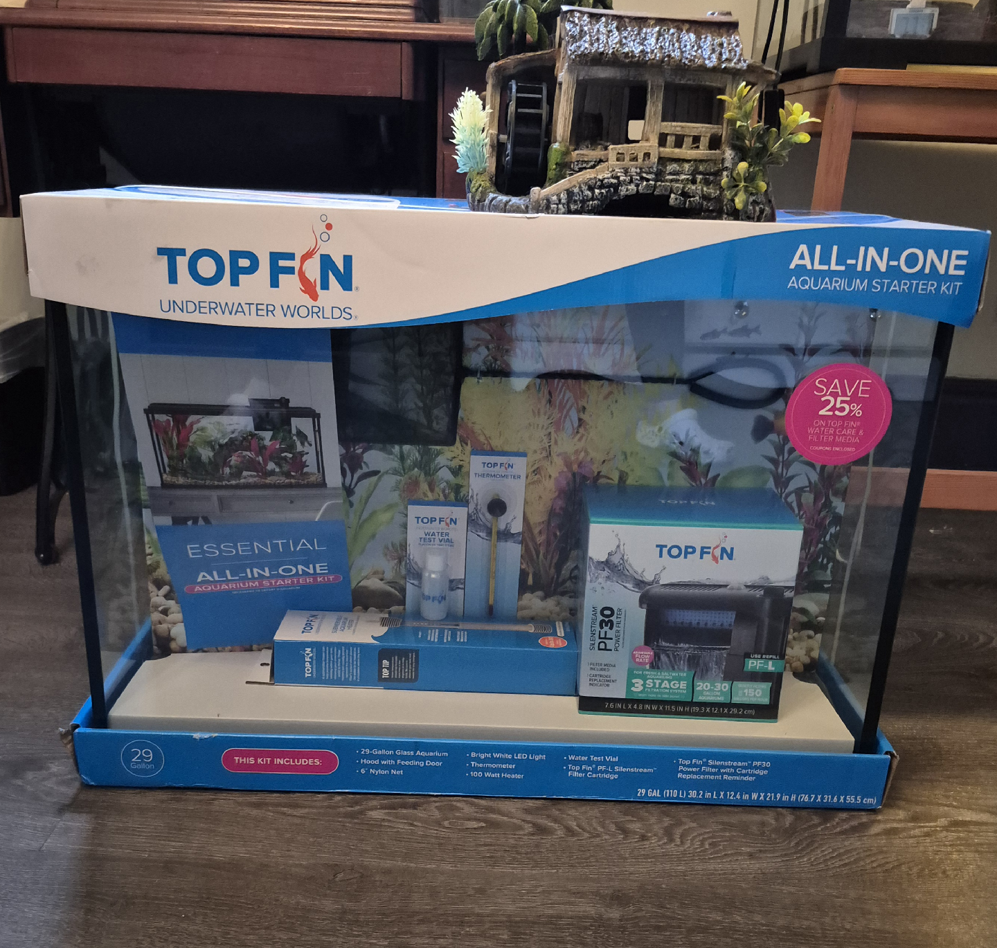 Top Fin 29-Gallon All-In-One Aquarium Starter Kit