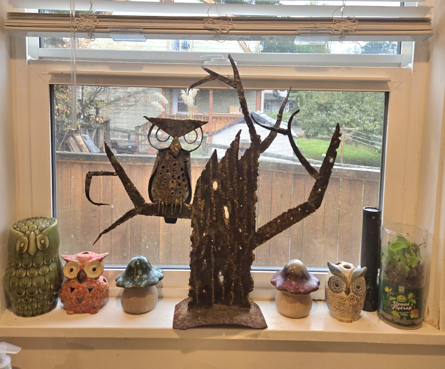 MCM Brutalist Owl Tree Sculpture - photo 2