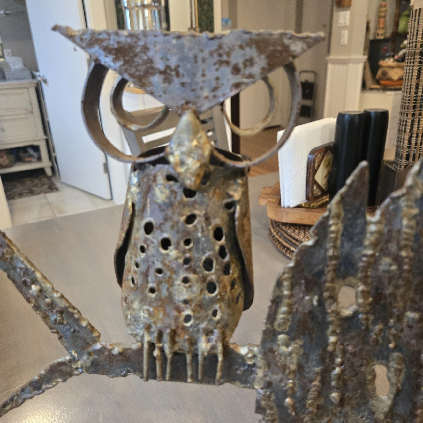 MCM Brutalist Owl Tree Sculpture - photo 4