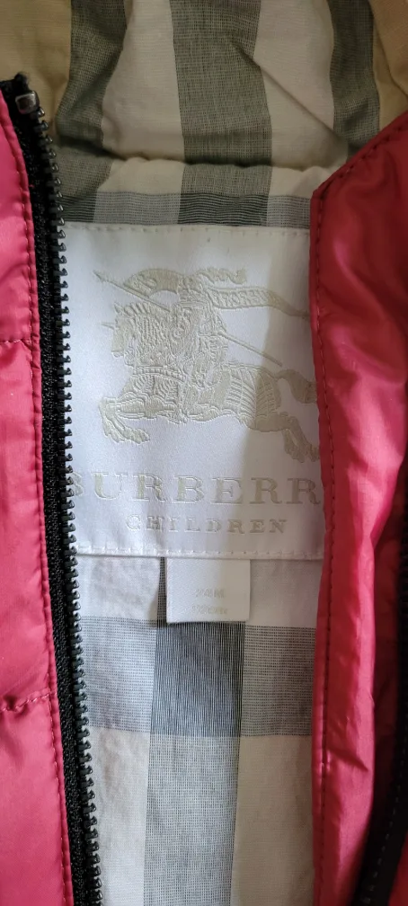 Burberry Children's Puffer Jacket, Size 24M image indicator(2)