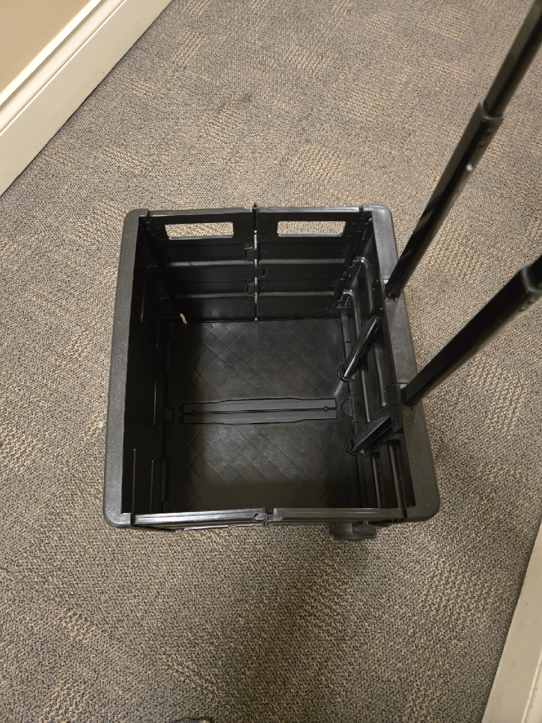 Black Collapsible Rolling Storage Cart - photo 3