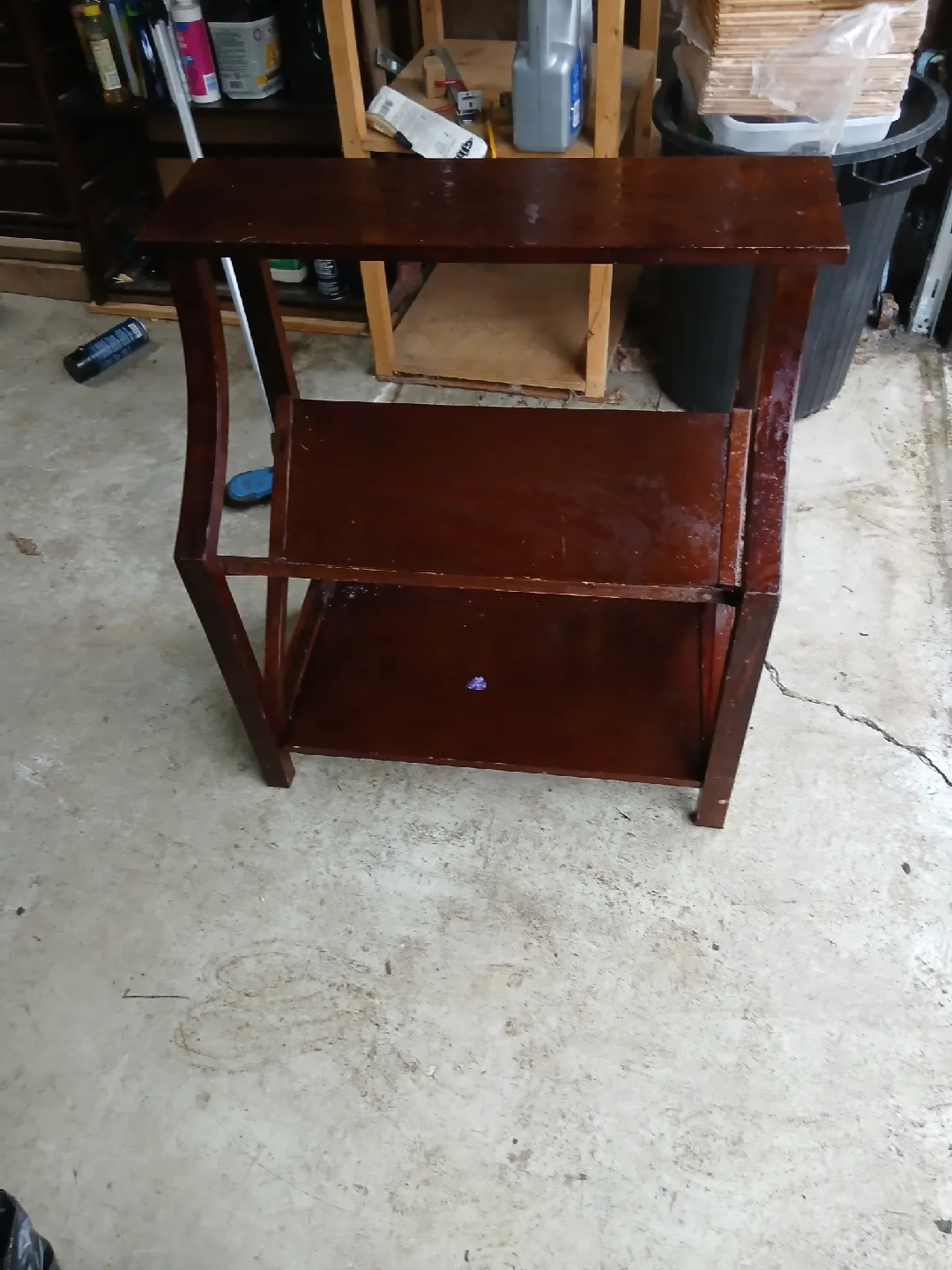 Brown Wooden 3-Tier Shelf thumbnail