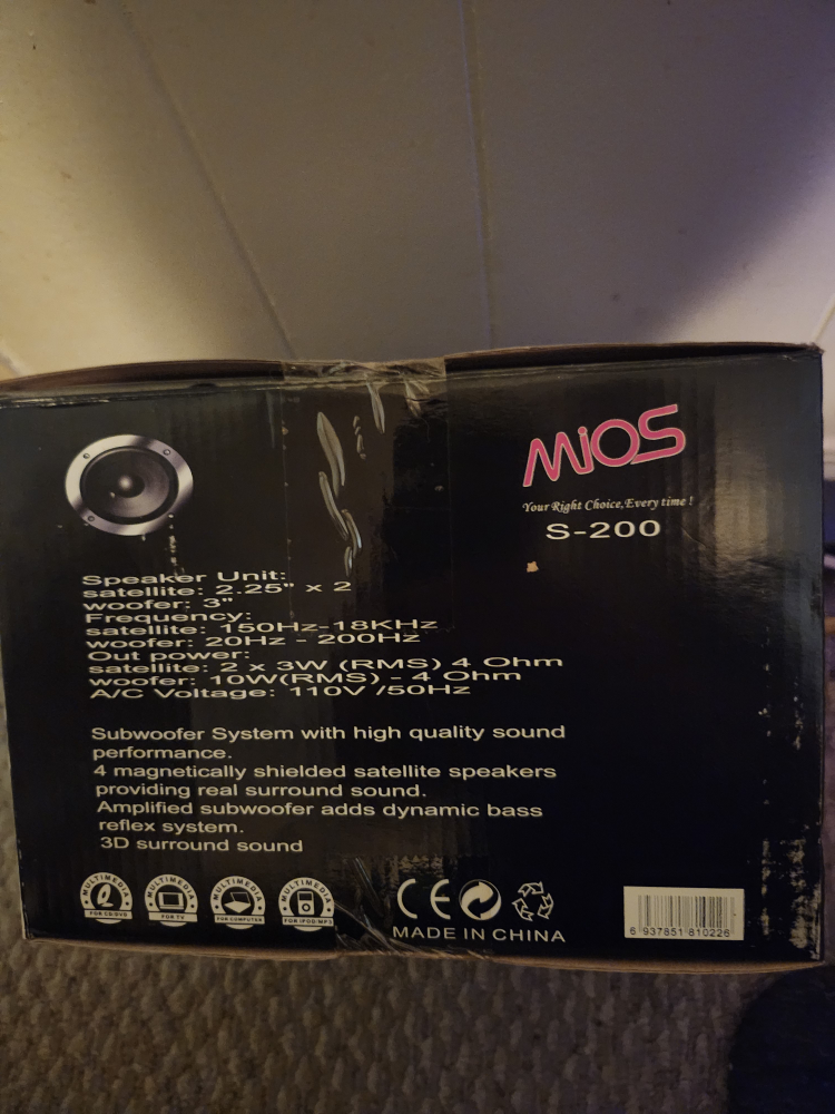 MIOS S-200 Speakers 2.1 - photo 2