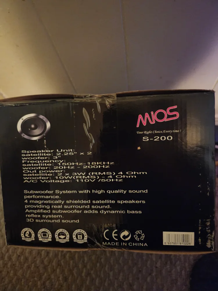 MIOS S-200 Speakers 2.1 image indicator(2)